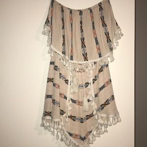 Tribal Design Romper with tassels